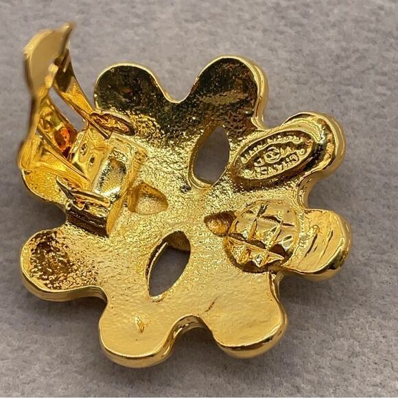 CHANEL Coco Mark CC Flower Motif GP 94P Earrings W/Box - Picture 11 of 11